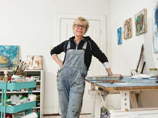 Künstlerin Ulla Dohmen von Ulla Dohmen - Malerei am Arbeitsplatz